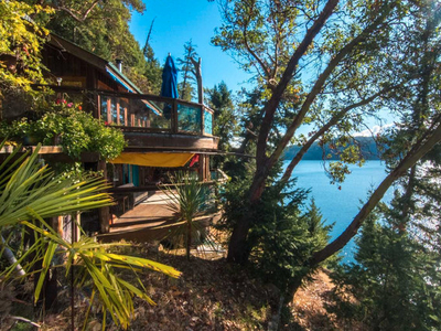 South-Southwest facing waterfront on South Pender Island