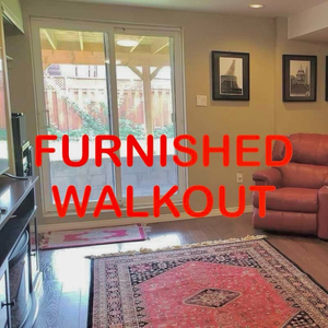 Short term 2 bedroom fully furnished walkout