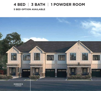PRECONSTRUCTION TOWN HOMES AVAILABLE IN KITCHENER WATERLOO