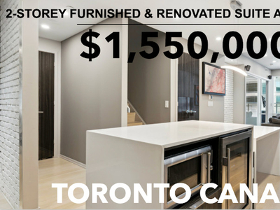 Rare 2-storey fully furnished & renovated suite at 1 Bloor
