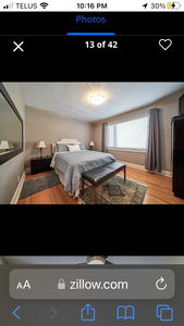 Master Bedroom of executive home on Hill Cres in Scarborough