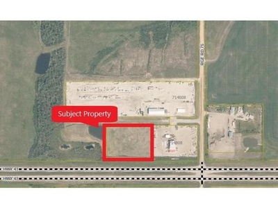 Vacant Land For Sale In Rural Grande Prairie No. 1, County of, Alberta