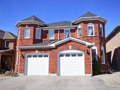 3+2 Entire Semi- Detached House for Lease in Mississauga.