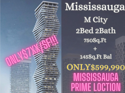 楼花转让 | M City2 Condo 2Bed 2 Bath With Parking ONLY $ 599,990!!