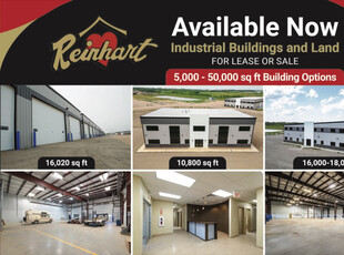 INDUSTRIAL BUILDINGS AND LAND AVAILABLE NOW!
