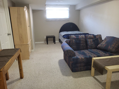LARGE FULLY FURNISHED BASEMENT ROOM and DEN (available now)