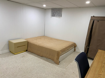 Room for couple in basement for rental near Seneca College
