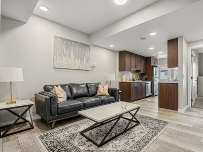New, fully furnished, 1 bedroom luxury walkout basement suite | Lucas Blvd NW, Calgary