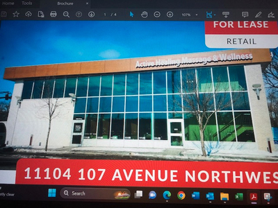 11104-107 Ave Main Floor For Lease