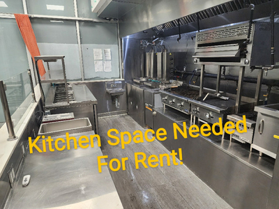 Kitchen Space Needed Commercial or Home Kitchen will take it