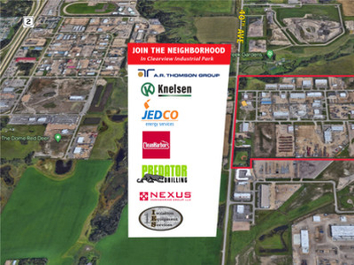 AUCTION: 3 Industrial Lots in Red Deer County, ±9.61 - ±10.11 AC