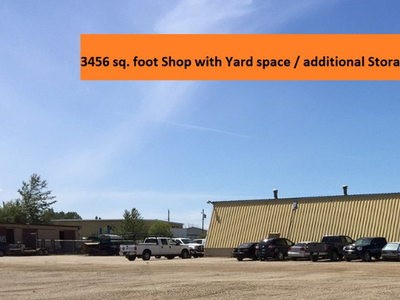 Affordable Light Insustrial Shop with Yard Space for Lease