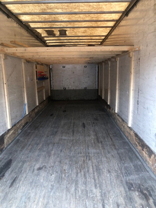 Tractor trailer box inside Gated storage yard for rent/Georgina