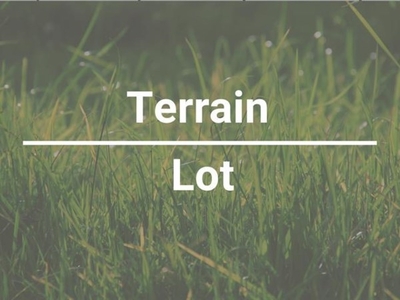 Vacant lot for sale (Portneuf)