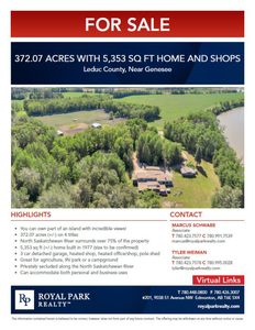 372.07 ACRES WITH 5,353 SQ FT HOME AND SHOPS FOR SALE