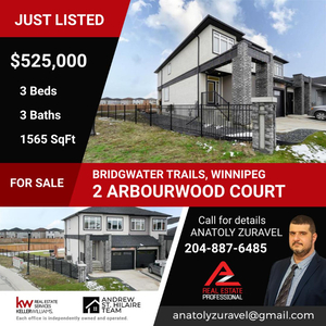 House For Sale in Bridgwater Trails, Winnipeg (202330016)