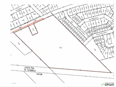 Land to be developed for sale Boisbriand