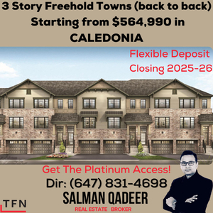 BOOK BRAND NEW HOMES IN CALEDONIA