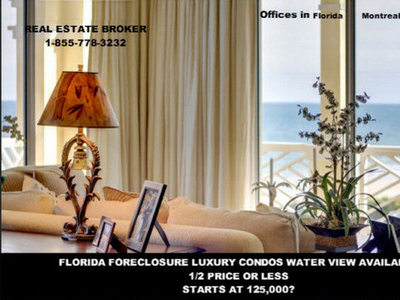 FLORIDA FORECLOSURES AVAILABLEOCEANVIEW 1 bds 125k or 2bds 200k+