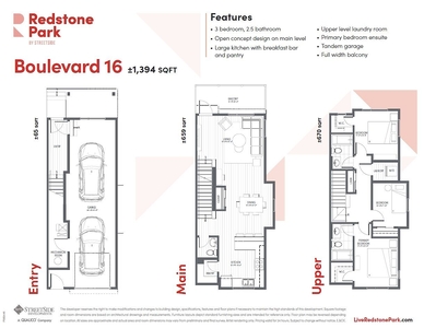 Calgary Townhouse For Rent | Redstone | Brand New Townhome Available for