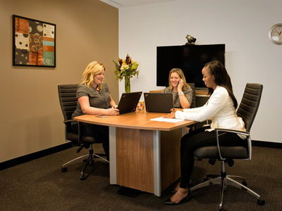 Work your way in a private office for tow.