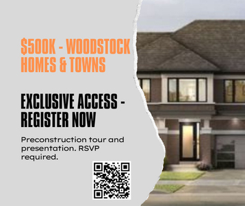 $500s: New Detached & Townhomes in Woodstock - April-Br