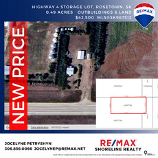 Outbuilding & Land for Sale! Highway 4 Storage Lot, Rosetown, SK