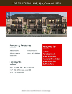 3 Bdrm / 3 Bth in Ajax