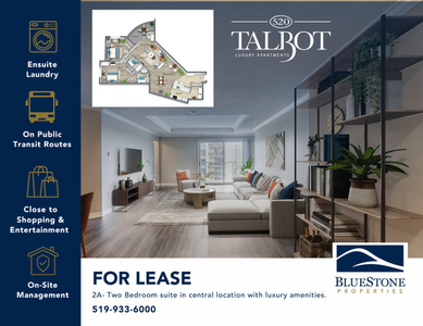 520 Talbot Street- 2A- 2 Bedroom Suite