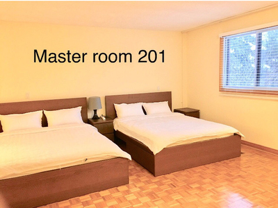 Big master room for rent available now