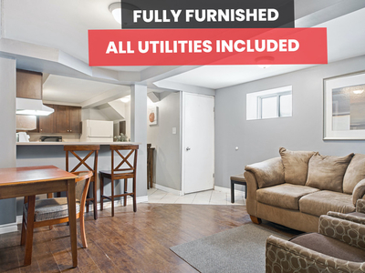 C4 BSMT- 2 BEDROOMS | FULLY FURNISHED ALL UTILITIES INCLUDE