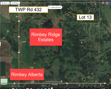 Acreage for sale Rimbey Ridge Estates, Ponoka County