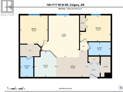 Cozy 2 bedroom 2 bath main level condo | 128 - 1717 60 Street Southeast, Calgary
