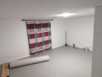 A big basement with double closet and private washroom available