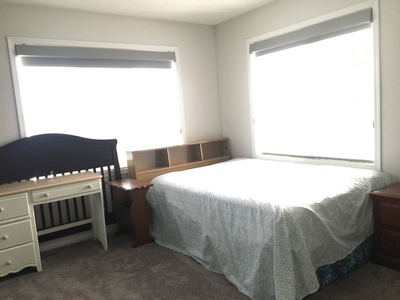 Master bedroom close to CrossIron Mall in Airdrie