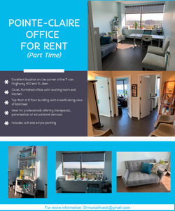 Office space for rent (West Island: Pointe-Claire)