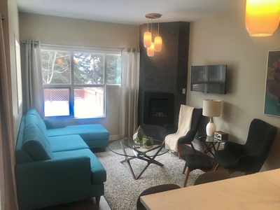 Canmore Townhouse For Rent | Furnished, Downtown, Riverside Townhome with