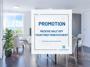 1 Bed in Surrey, BC | Receive 50% off FMR!