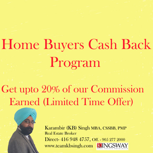 Cash Back Program for Home Buyers Upto 20% Cashback 416 948 4757