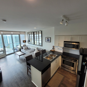 2 bed + 2 bath flexibly-furnished condo with STUNNING view