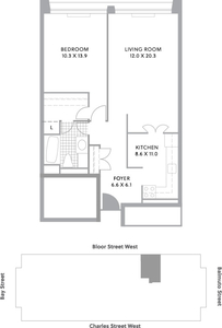 1-Bedroom for *SWAP* - 44 Charles St. West (Manulife Centre)