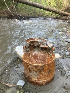 Gold claim on Putnam creek by Vernon