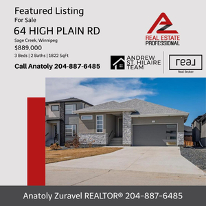 House For Sale (202407510) in Sage Creek, Winnipeg