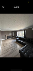 Newly renovated spacious UPPER 3 bedroom flat with parking .