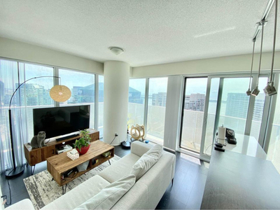 Fully Furnished Downtown Lakeview 1+Den Luxury Condo for Rent