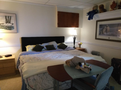 Fully furnished room overlooking Okanagan Lake