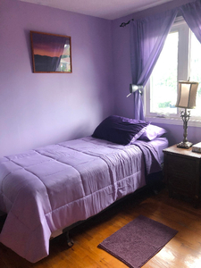 Furnished, pet friendly room, with housekeeping, security