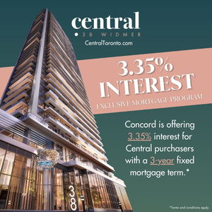 Central Condos 3.35% Mortgage!