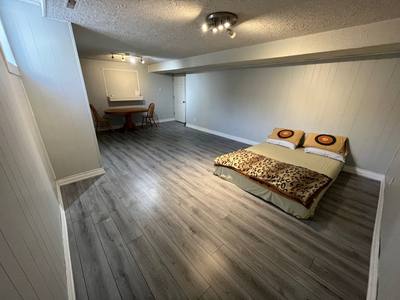 Furnished room for rent basement