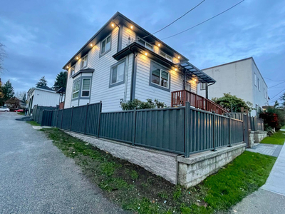 Ground level 2 bed/1 bath legal suite in New Westminster